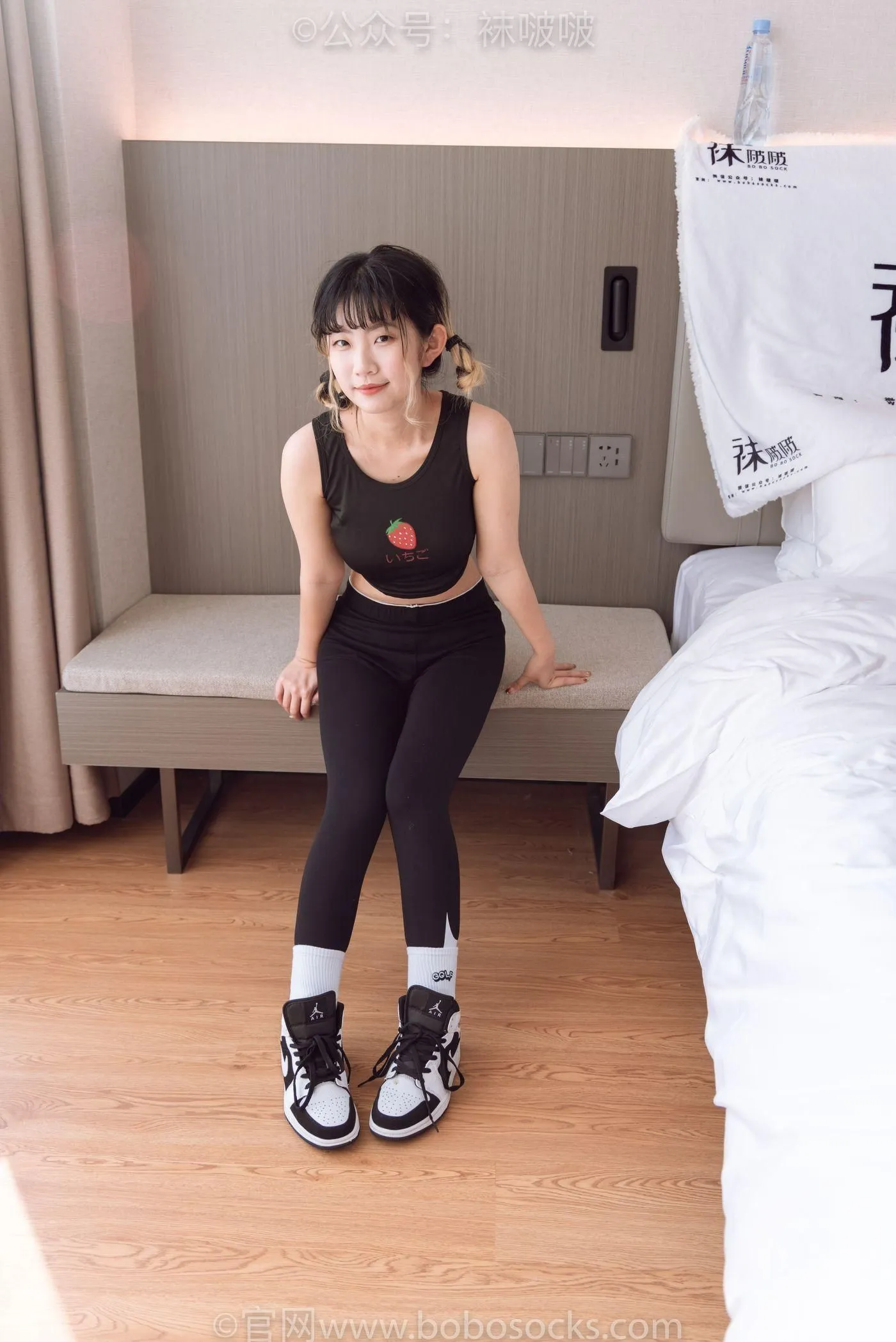 [BoBoSocks袜啵啵]NO.059 砂糖-AJ板鞋、白棉袜、裸足 [142P]插图5